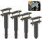JOLIGAEA Lot de 4 Pieds de Lit Réglables, 12-19CM Résistants Pied de Lit sans Perçage, Pieds Rétractables en Métal, Pied de Meuble pour Lattes Universel Sommier MéTal, Canapé