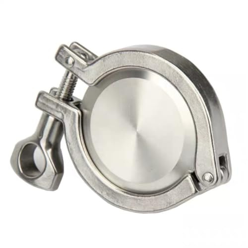 AYYSSM Anschluss 51 mm Rohraußendurchmesser Sanitär 2 Tri-Clamp-Schweißzwinge + Endkappe + Tri-Clamp + Silikondichtung 304-Edelstahl for selbstgebrautes Bier