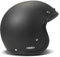 DMD Retro Matt Black Open Face Helm Jethelm Motorradhelm ECE22.06, XS