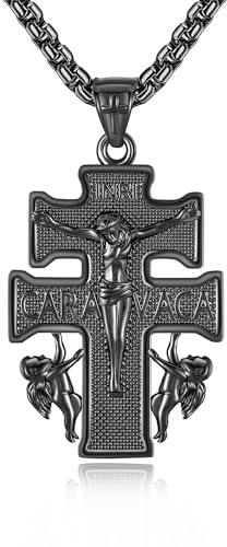 DAYLINLOVE Kreuz-Halskette S925 Sterlingsilber Kreuz Kette Anhänger Religiösen Schmuck Geschenkefür Männer