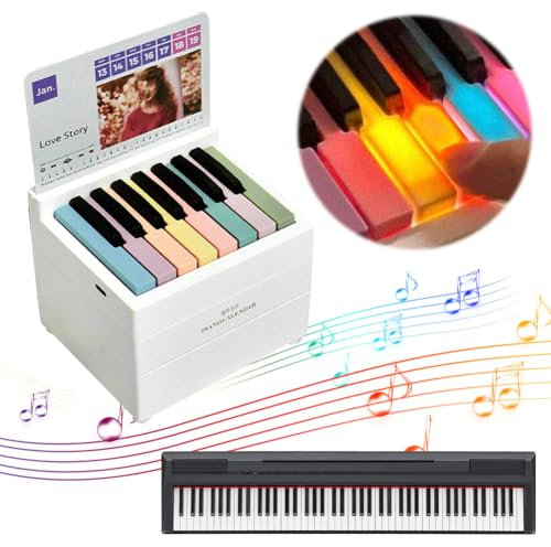 HIMS Taylor Mini Piano Desk Calendar, Taylor Piano Calendar, With 52 Music Scores in 27 Cards,Great Gift for Friends and Music Lovers (New1)