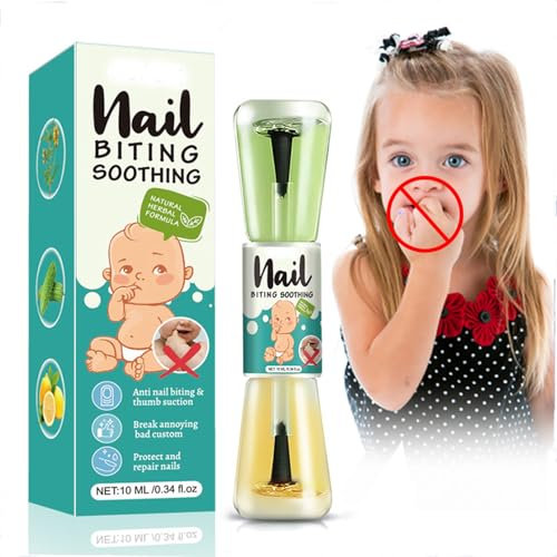 Anti Nail Biting Polish,Stop Biting Nails,Nail Biting Prevention,Stop Nail Repair Clear Varnish,Discourages Nail Biting & Thumb Sucking For Children & Adults, Safe Natural Plant Extract
