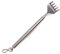 PARENCE - Rascador de espalda extensible de acero inoxidable - Rascador telescópico portátil de hasta 50 cm - Masajeador de espalda