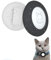 LAJUP Lot de 2 Colliers de Protection étanches pour Chat Compatible avec Apple Airtag - pour Collier d'animaux de Compagnie de Moins de 1,65 cm, livré avec 2 films imperméables