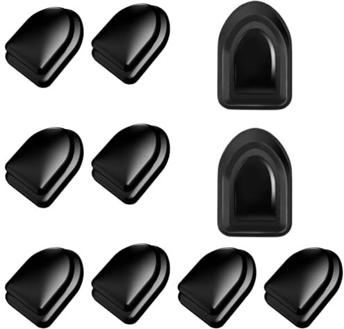 Fc'Noqgn 10 Ganzi Auto Adesivi - Invisibili per Poggiatesta, Sedili Posteriori & Cucina - Resiste 2 kg - Plastica PC+ABS Premium (Accessori Auto, Organizzazione Automobile)