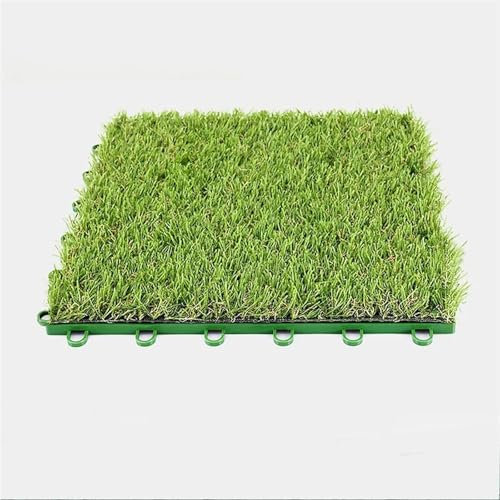 Césped artificial con baldosas entrelazadas for suelo de césped, balcón, terraza, piscina, terraza, jardín, suelo pavimentado con baldosas de césped Para Piscinas, Duchas De JardíN, BañOs(40mm)