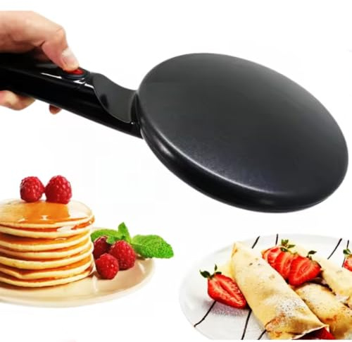 AISINILALAO Black,Household Non-Stick Pancake Machine,110V/240Velectric Cake Maker Machine Breakfast Pizza Baker Pancake Baking Pan Non-Stick Pan Chinese Spring Roll Cooking Pan