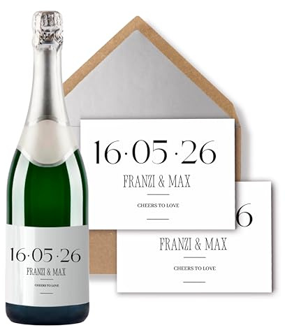 Sektetikett | Hochzeitsgeschenk | Champagneretikett | personalisiertes Geschenk Jahrestag