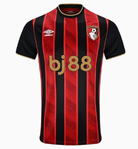 Umbro AFC Bournemouth Men's Home Short Sleeve Shirt, High Risk Red/Caviar, M