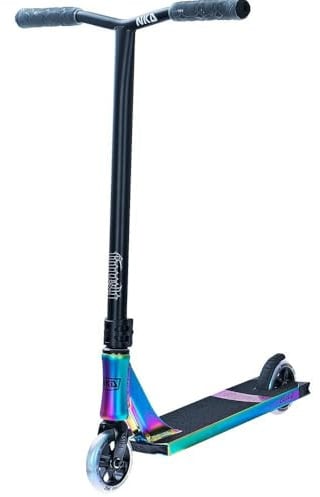 NKD Stunt Scooter – Rally V4 | Hochleistungs ABEC-9 Lager | 360° Lenker für Freestyle | Robuste 6061-Aluminiumlegierung