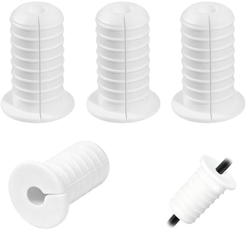 Cable Grommets for Starlink, 4PCS 3/4 Inch Cable Wall Grommet 19mm Silicone Anti-Slip Cable Routing Kit Feed-Through Ethernet TV Wires Cable Grommet Waterproof Cord Protection Accessories Part