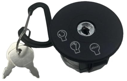 Opatiny Zündschalter mit 2 Schutzschlüsseln, SCAG Freedom und für Liberty Rasenmäher, Ersatz Starter Schlüsselschalter Outdoor Power Equipment