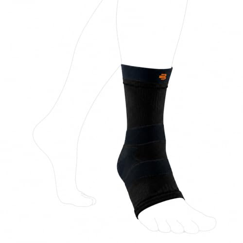 BAUERFEIND Sprunggelenk Sleeve „Outdoor Compression Ankle Support“, 1 Unisex Sprunggelenkbandage mit Merinowolle, Rechts & Links tragbar, Knöchelbandage zur Wanderausrüstung