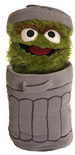 Living Puppets Handpuppe Oskar in der Tonne aus der Sesamstraße aus Stoff in der Größe 65cm, SE100
