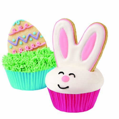 Wilton Tagliabiscotti Easter, Acciaio, Colori Assortiti, Set 4 Pezzi