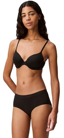 Calvin Klein Perfectly Fit Lightly Lined T-Shirt Bra with Memory Touch, Black, 34A