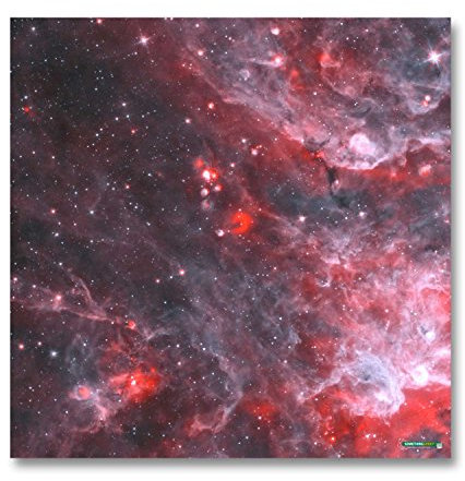 Red Nebula Gaming-Matte (91 x 91 cm)