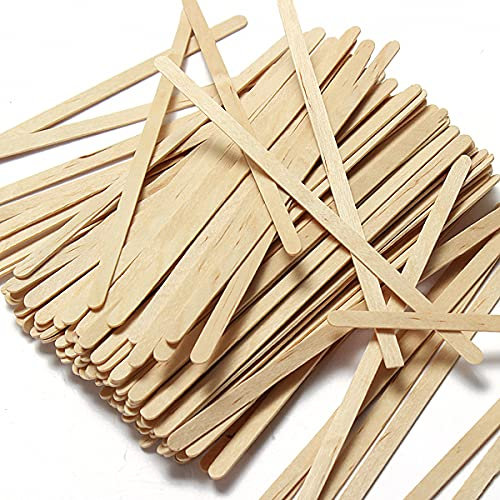 ABENA Wooden Coffee Stirrers | 14cm | Birch Wood | Rounded Ends | Eco-Labelled Wooden Stirrers | Coffee Sticks | Drink Stirrers for Hot Drinks | Wooden Stirrers for Hot Drinks | Pack of 1000