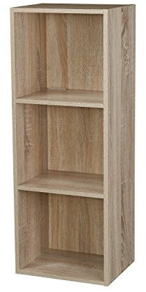 TOP Marques Collectibles Taylor & Brown® 1, 2, 3, 4 Tier Wooden Bookcase Shelving Display Storage Wood Shelf Shelves Unit (Antique Oak, 3 Tier)