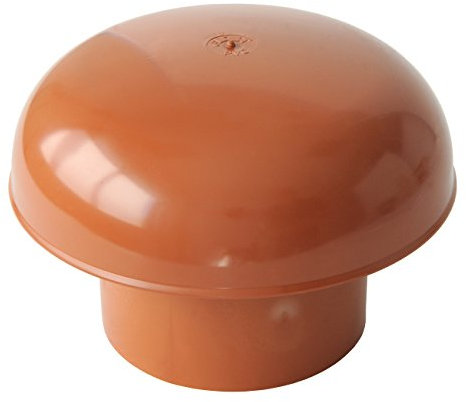 First Plast cdvm100t Chapeau de ventilation tête esalatore, rouge, diamètre 100 mm