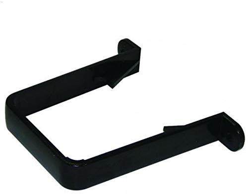FLOPLAST 65mm Square Down Pipe Clip - Brown - Bag of 5