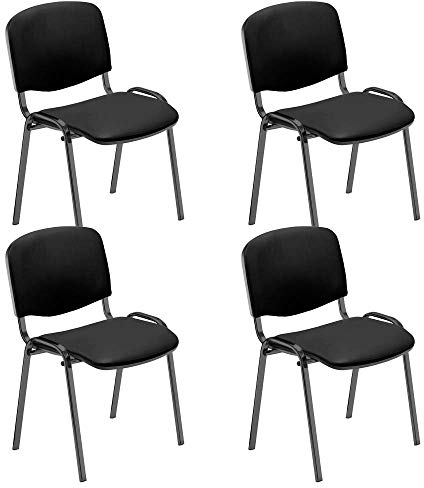 NOWY STYL WCI01-R65Z-BBBV94-000228 - ISO 4L-BL V14 Besucherstuhl Iso Leder SZ/SZ