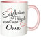 Mister Merchandise Kaffeebecher Tasse Engel ohne Flügel nennt Man Oma Oma Großmutter Omi Großmama Muttertag Großmutti Granny Teetasse Becher Weiß-Rosa