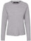 VERO MODA Damen VMDOFFY LS O-Neck Blouse GA NOOS 10201022, Light Grey Melange, XS