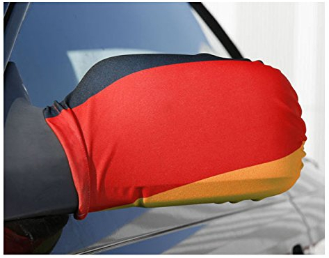 25 x 2er Set Überzug Verkleidung für Auto Außenspiegel Autospiegelfahne Fußball Deutschland WM 2018 Autofahne Autokorso Fahne Flagge Bikini