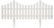 vidaXL Lot de 17 panneaux de clôture de jardin Blanc 10 m