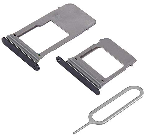 MMOBIEL SIM Kartenhalter Kompatibel mit Samsung Galaxy A5 / A7 2017 - SIM Card Tray Schlitten - Inkl. Gummidichtung und SIM Pin - Schwarz