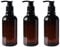 UPSTORE Bottiglie vuote in plastica PET da 250 ml/8 once, ricaricabili marroni, con pompa nera, per cosmetici, cosmetici, shampoo, balsamo per capelli, doccia, articoli da toeletta liquidi