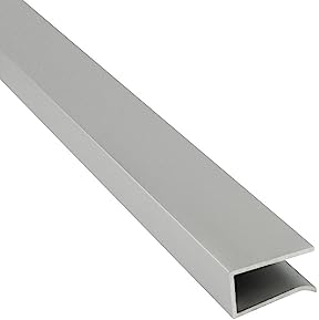 G03 LED Glaskantenprofil Kühlprofil Silber 2m