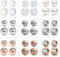 Incaton 36 Stk Bauchnabelpiercing Kugel Ersatz 5mm Und 8mm Piercing Kugeln Set,Schraubkugel Piercing Gewinde Set aus 316L Chirurgenstahl 1,6mm Gewinde