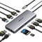 MOKiN 12-in-1 USB C Docking Station Dual Monitor With Triple Display, 2 HDMI, DisplayPort, 100W PD, 4 USB, Gigabit Ethernet, SD/TF, Audio Port - Multiport Adapter for HP/Dell/Lenovo