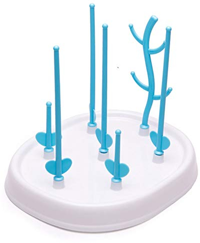 Loialpupy Soporte para escurrir Platos de Polipropileno, Forma Desmontable, para biberón, Cubiertos, tetinas, Collares, Pendientes, Anillos, Vasos