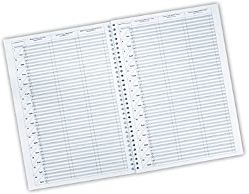KOCHDIALOG XXL Praxis Terminbuch Praxisplaner 42 x 29,7 cm, Praxisbuch im 10 Minuten Takt, für 306 Tage, Kalendarium frei einzutragen, Bestellbuch als Ringbuch mit viel Platz (10 minutes)