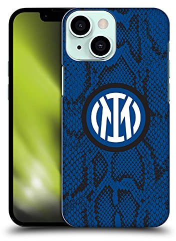 Head Case Designs Licenza Ufficiale Inter Milan Serpente Modelli Custodia Cover Dura per Parte Posteriore Compatibile con Apple iPhone 13 Mini