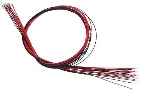 Milageto 20 Vorgelötet Micro SMD Led 0805 Led (Warm Rot Grün Blau Orange Erhältlich), Warm weiß