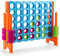 DREAMADE Riesen 4 Gewinnt Spiel, Strategiespiel für Kinder und Erwachsene, 4 in Einer Reihe, Brettspiel Spielzeug Gesellschaftsspiel 2 Spieler, Vier in Reihespiel Kinderspiel (Orange + Blau)