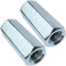 AERZETIX - C49601 - Juego de 2 Tuercas de acoplamiento hexagonales largas M12x50mm - tuerca de extensión prolongador - en acero al carbono con rosca métrica
