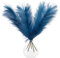 5 Artificial Blue Pampas Grass Stems (UK Company) - Small 44cm Faux Mini Pampas Grass Decor - Dried Flowers & Artificial Flowers