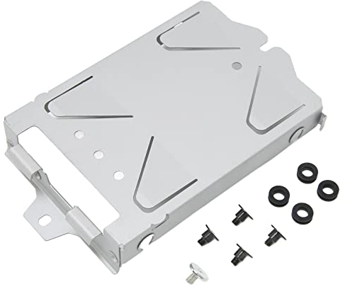 cigemay HDD-Montagehalterung für Pro, Festplatten-Montagerahmen aus Metall, Ultradünner Schutzkonsolen-Festplatteneinschub für Gamer DIY mit Schraubensatz