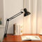 Chao Zan LED Schreibtischlampe, energiesparende Schreibtischlampe, dimmbare neigbare Schreibtischlampe, E27 40W Glühbirnen separat erhältlich (Black)