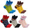 ZFSOCK Zehensocken Damen Lustige Socken: Baumwolle Bunte Lustige Sneaker Fünf Finger Sportsocken mit Zehen für Frauen Flip Flop Zehentrenner Witzige Tiere Muster,36-41,Eule-5 Paare
