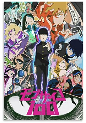 Mob Psycho 100 Anime-Poster, Bilddruck, Leinwand, Gemälde, Schlafzimmer, Ästhetik, 20 x 30 cm, ohne Rahmen