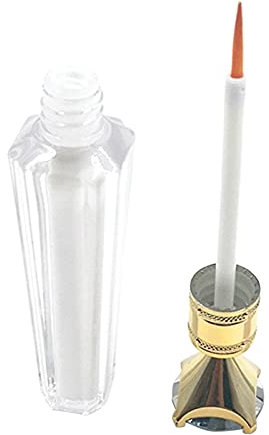 jojomis 3 ml schneller starker Wimpernkleber, 2-3 Sekunden, Trocknungszeit, klarer Wimpernkleber für Pro Create natürliches Nude-Make-up, wasserdicht – Gold-Orange