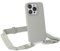 EAZY CASE - Handykette Silikon mit Karabiner - kompatibel mit iPhone 14 Pro Handyhülle mit breitem Umhängeband, Handykordel mit Silikon, Hülle mit Band, Kette für Smartphone, Taupe - Clips Taupe