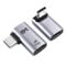 Cable Matters Combo-Pack Kit de Adaptador USB C Angulo Recto a 40 Gbps con PD de 240 W (Adaptador USB C Angulo 90 Grados) en Negro - Compatible con Puertos Thunderbolt 4, USB4 y Thunderbolt 3.