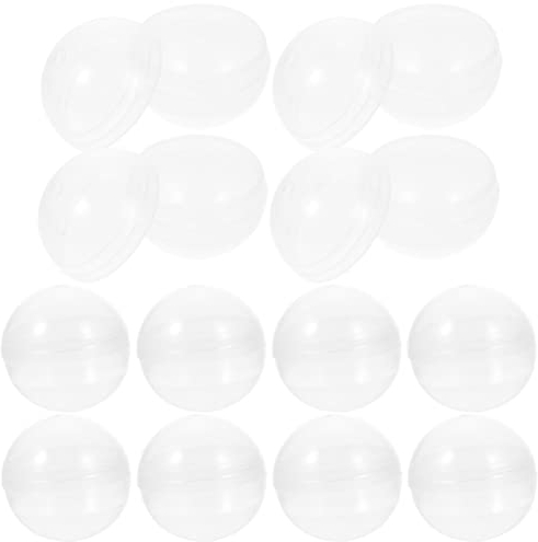 OSALADI 50 Pièces Distributeurs Automatiques Capsules Rondes Vides Capsules Transparentes pour Jouet Gumball Machines Conteneurs Surprise Fête d'anniversaire Faveurs 60Mm